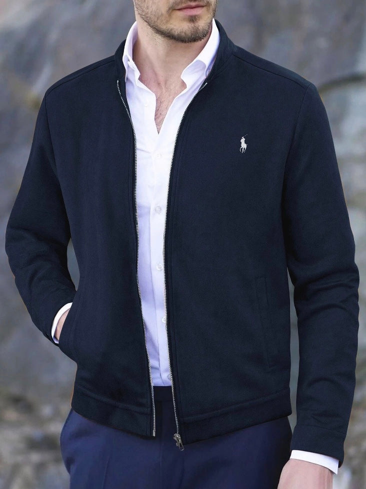 RL – Blouson aviateur en tricot double