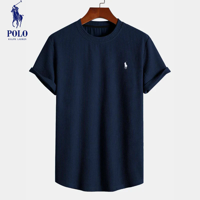 T-shirt côtelé premium Ralph Lauren