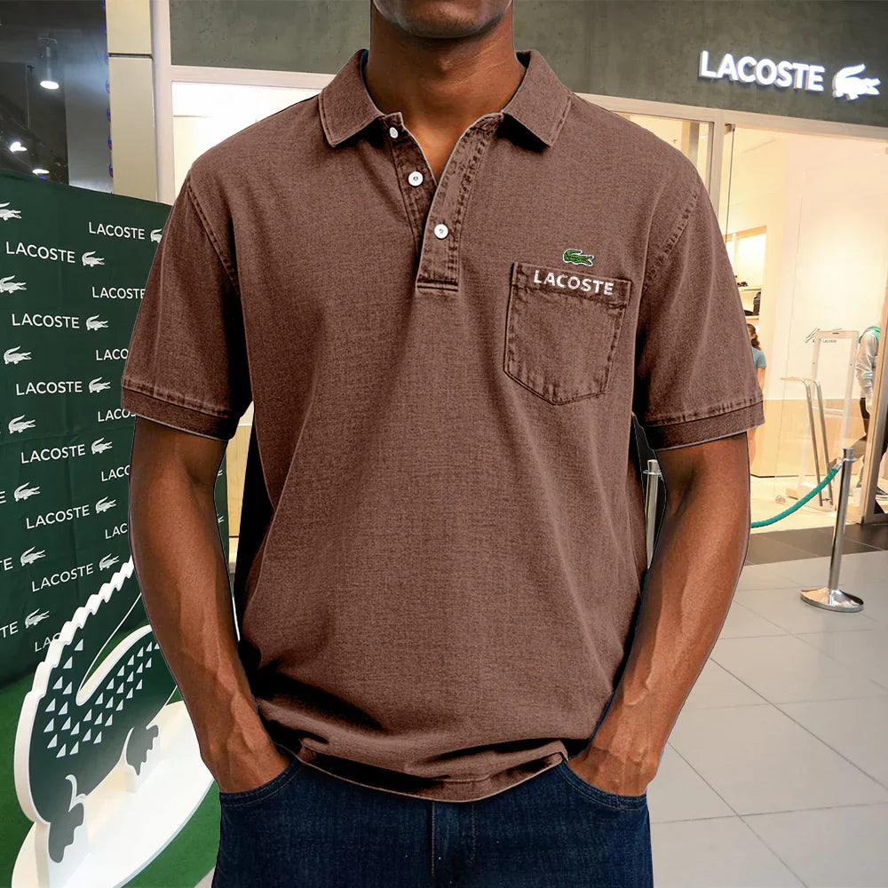 LACOSTE Polo casual vintage en coton