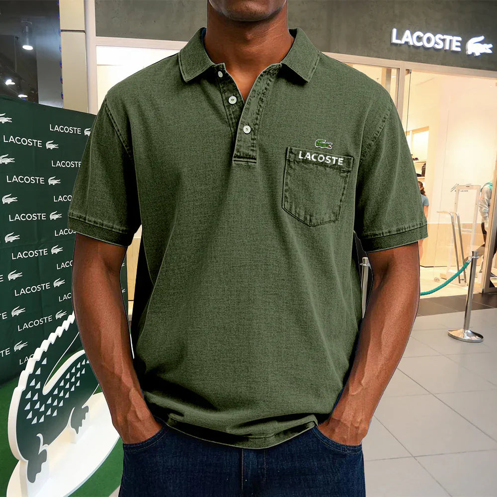 LACOSTE Polo casual vintage en coton