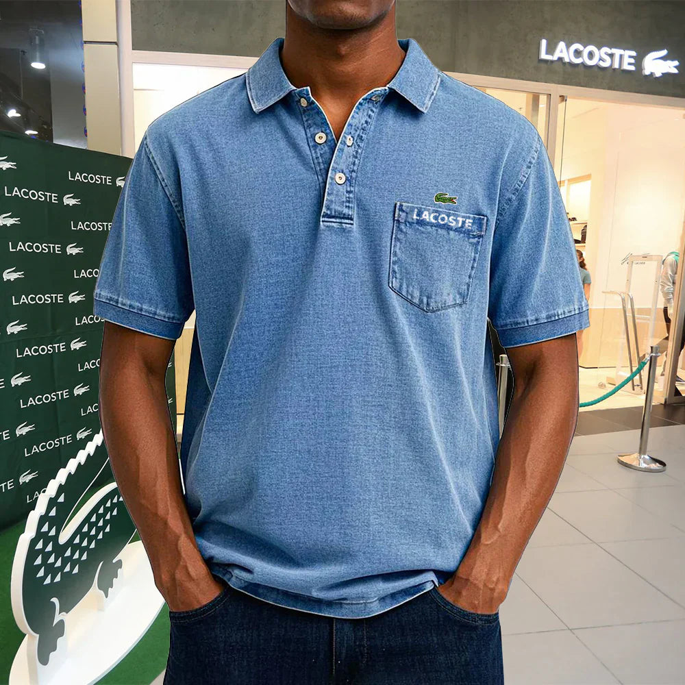 LACOSTE Polo casual vintage en coton