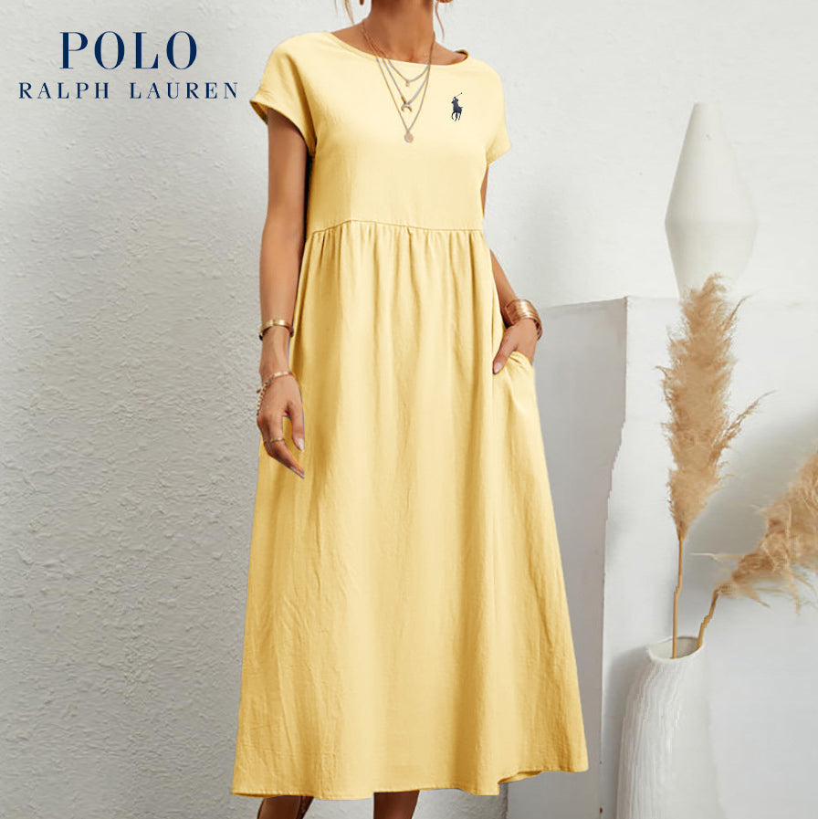 RL – Robe Élégante Femme en Coton et Lin | Légère & Chic