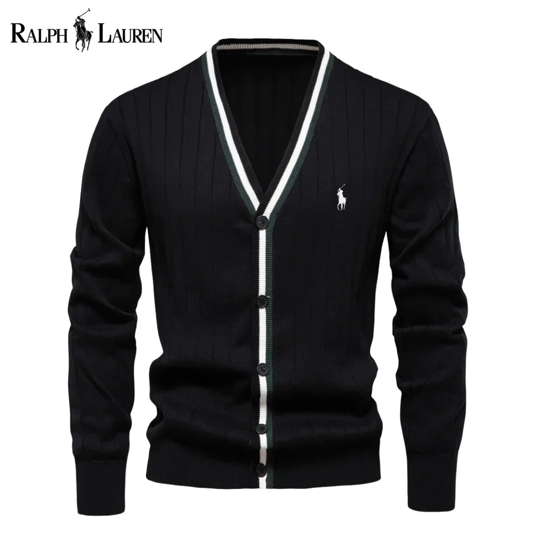 Ralph Lauren Cardigan côtelé – Style classique