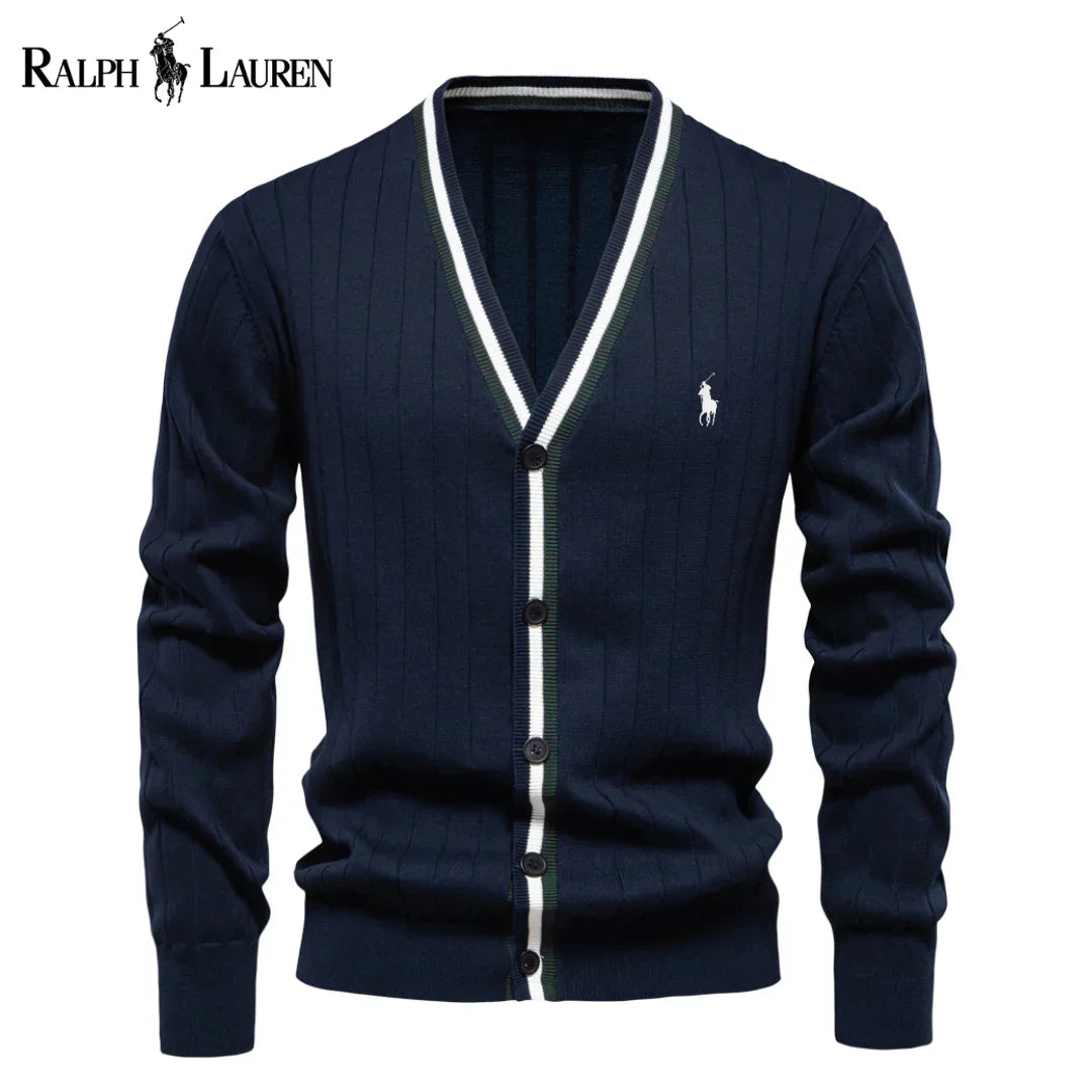 Ralph Lauren Cardigan côtelé – Style classique