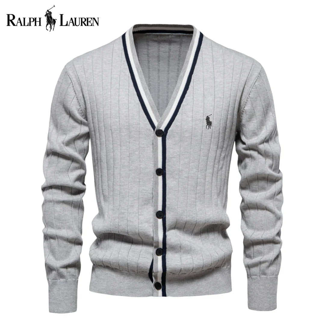 Ralph Lauren Cardigan côtelé – Style classique