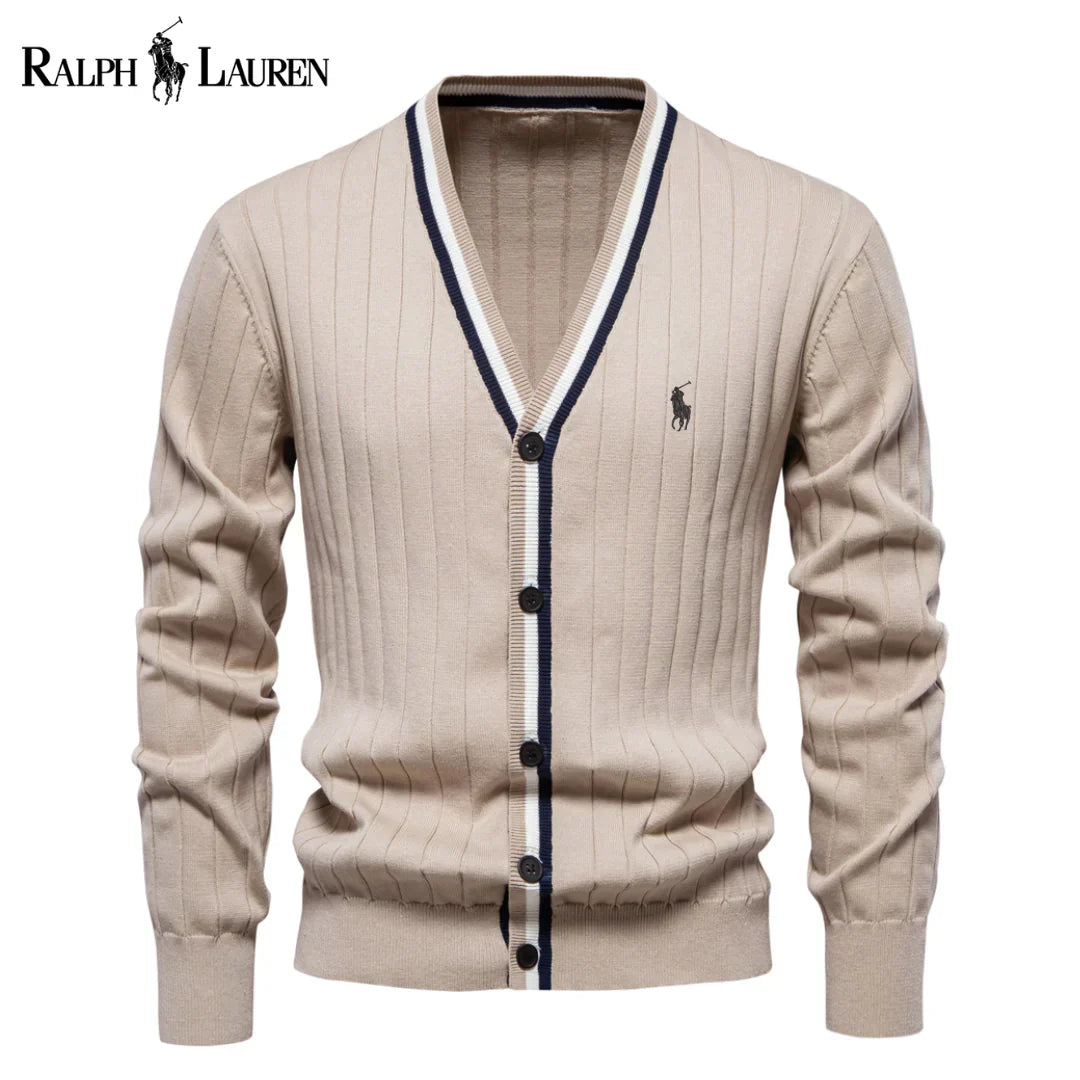 Ralph Lauren Cardigan côtelé – Style classique