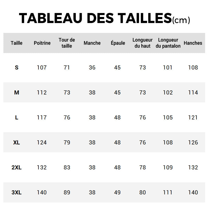 Ensemble deux pièces en coton pour hommes