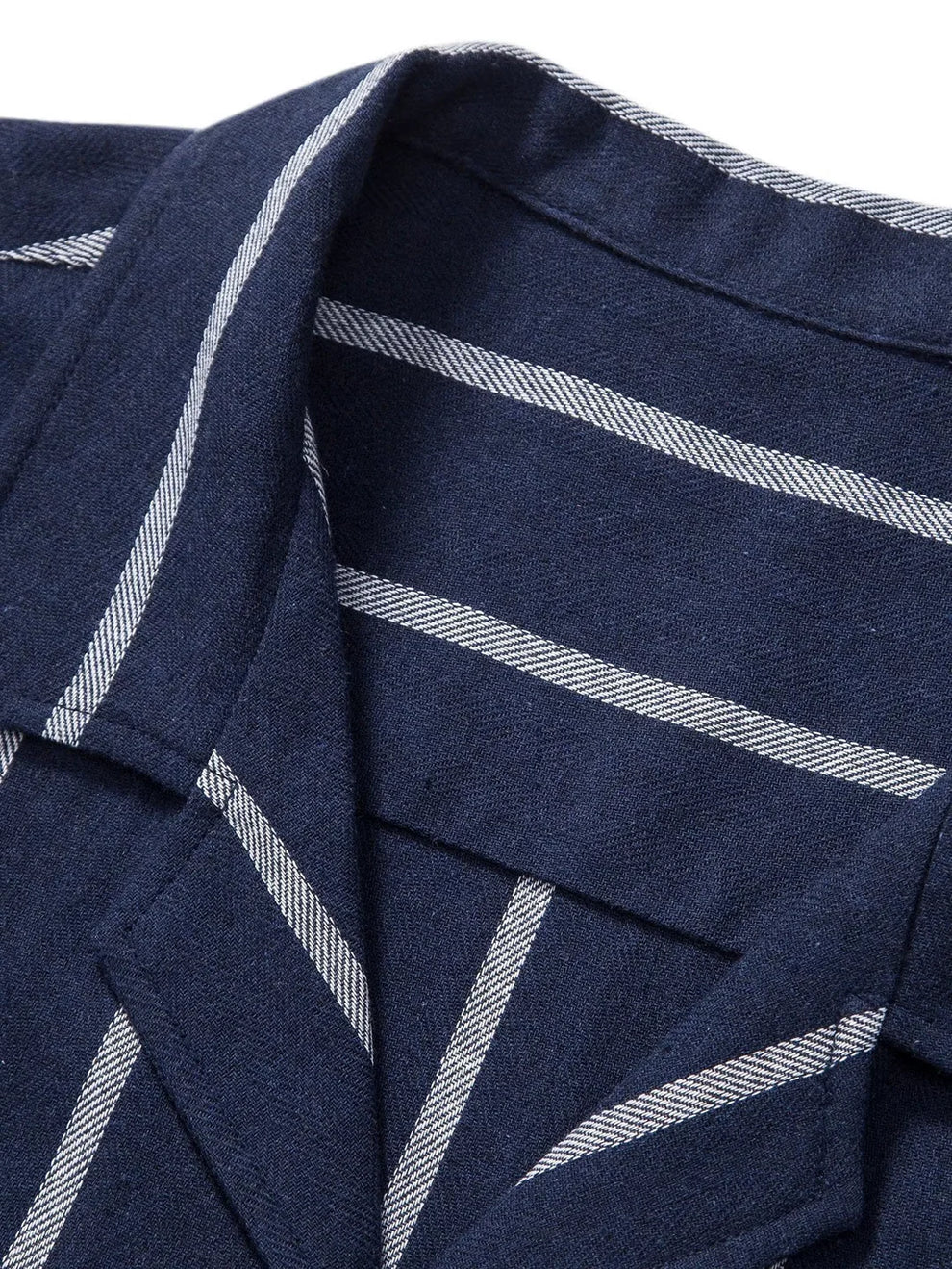 Ensemble chemise cubaine rayée et short pour homme