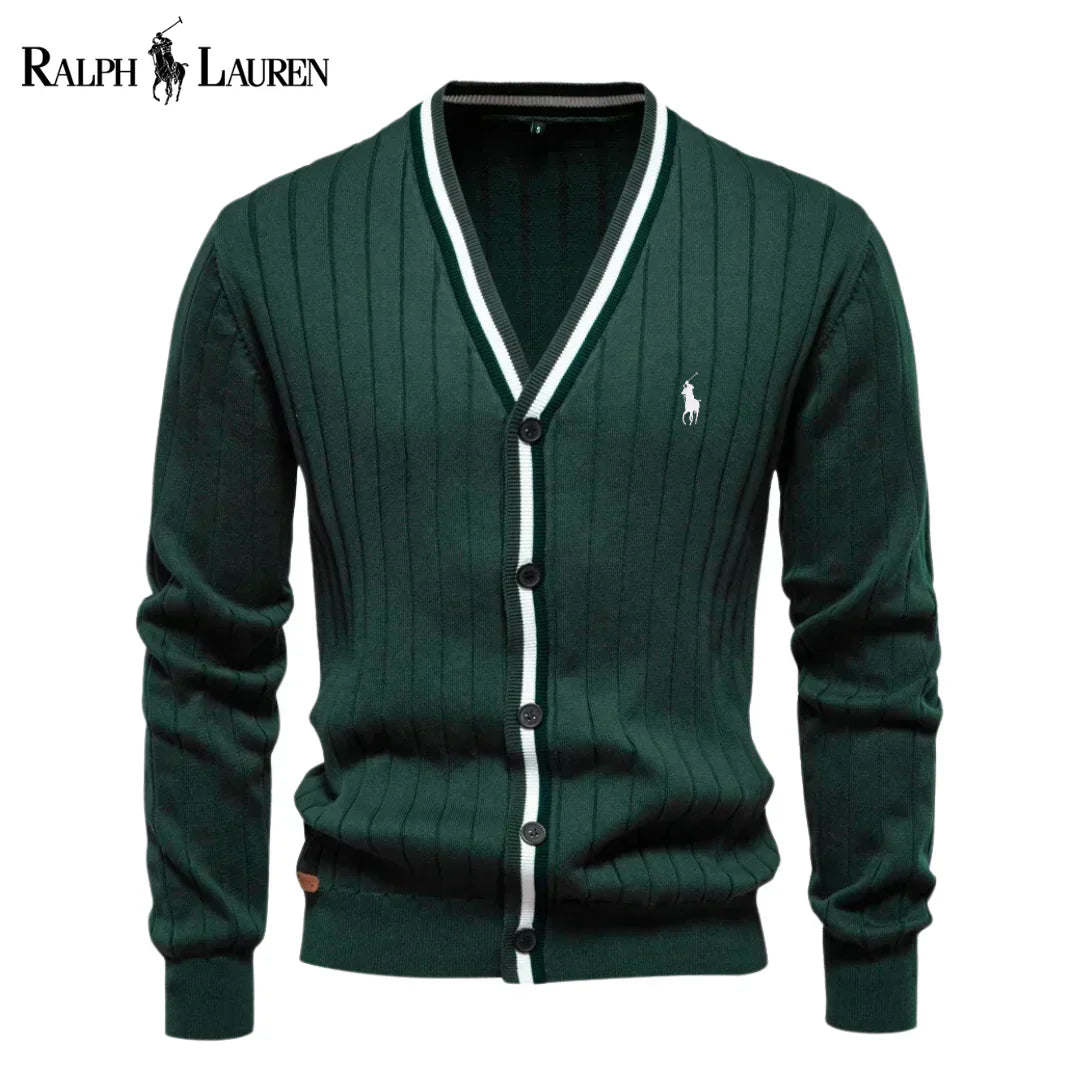 Ralph Lauren Cardigan côtelé – Style classique