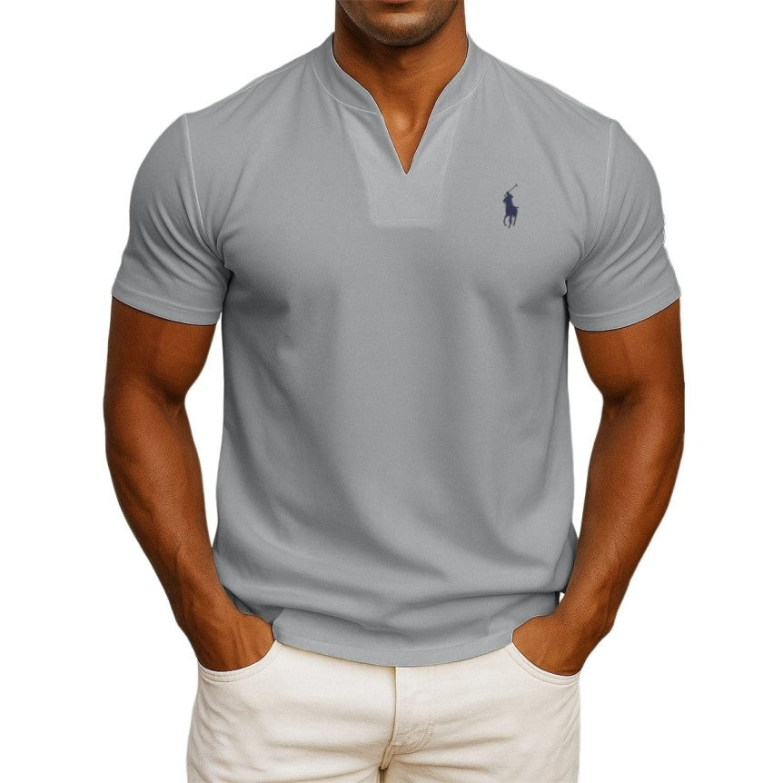 T-shirt RL chic décontracté pour homme – col style V